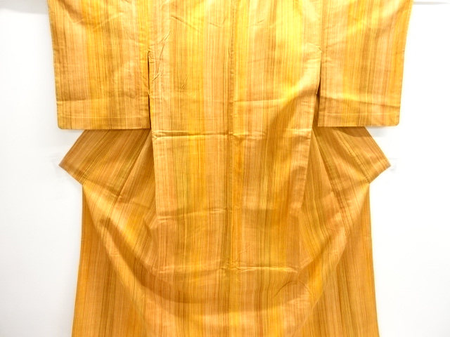 JAPANESE KIMONO / HITOE TSUMUGI / WOVEN STRIPE 